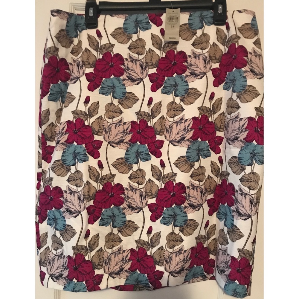 Ann Taylor Floral Pencil Skirt